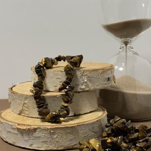 Pulsera Barroca Chips de Ojo de Tigre