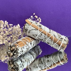 Atado de Salvia Blanca de California con Canela (10 cm)