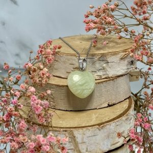 Colgante corazón 20mm Jade de China