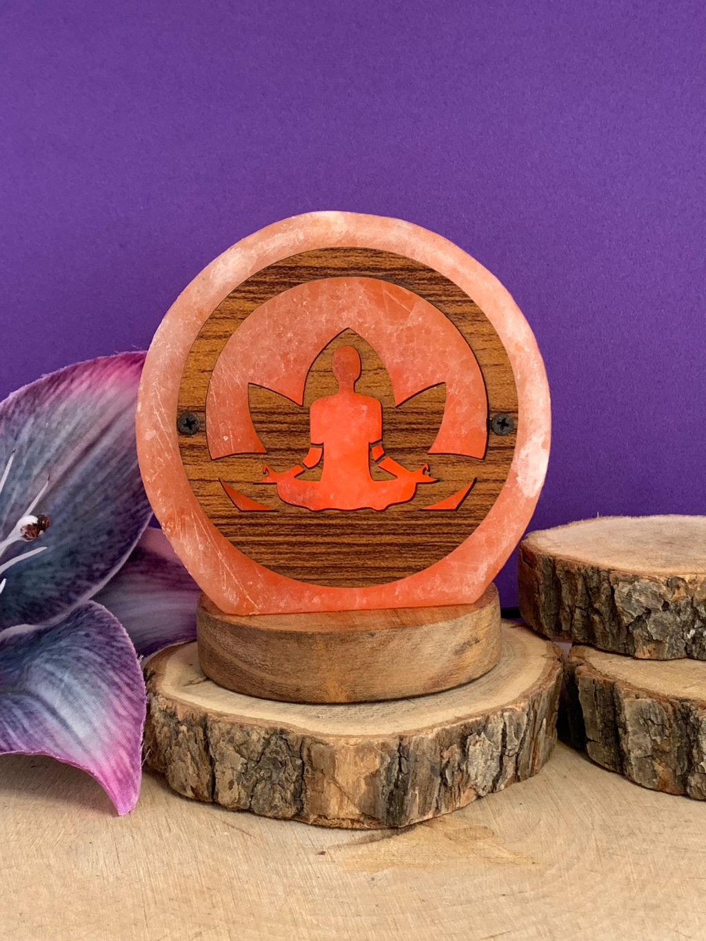 Mini Lámpara de Sal Yoga (usb)