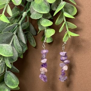 Pendientes de Chips de Amatista