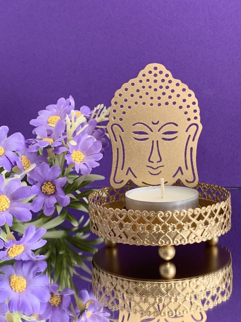 Portavelas reflexión Budha