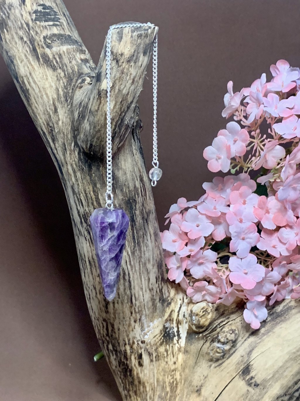 Péndulo Amatista Bandeada