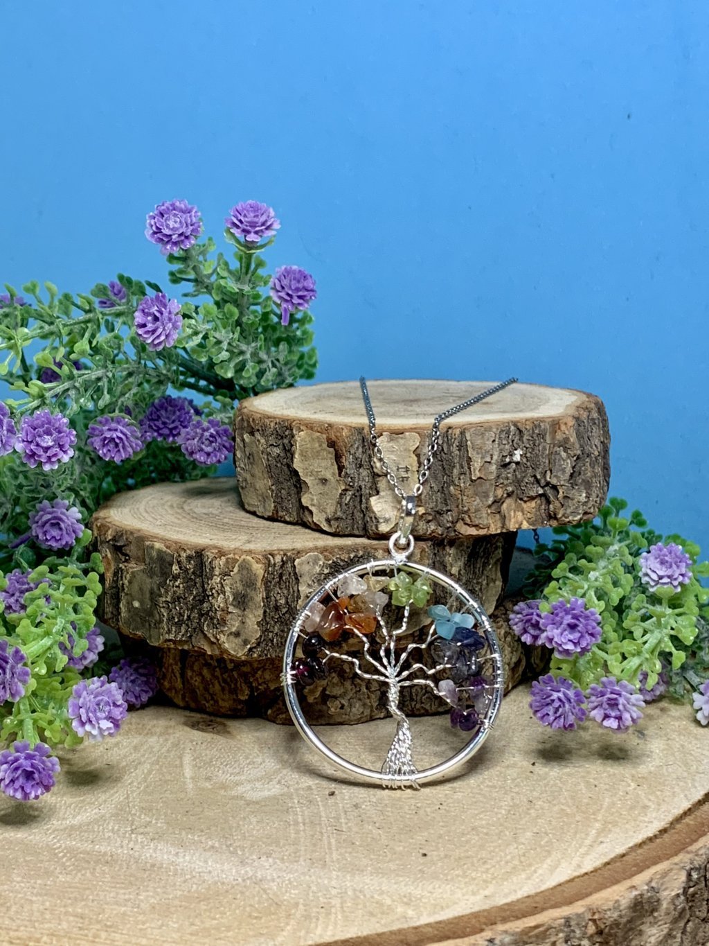 Colgante Árbol de la Vida 7 Chakras