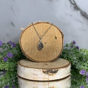 Colgante facetado Labradorita peq. Plata de Ley