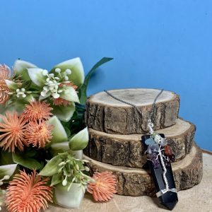 Colgante Punta Obsidiana Árbol de la Vida