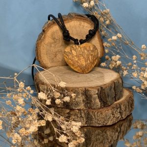 Colgante Corazón de Palo Santo