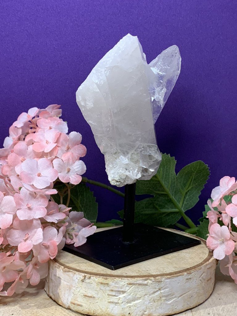 Peana de Drusa de Cuarzo Blanco natural - Imagen 4