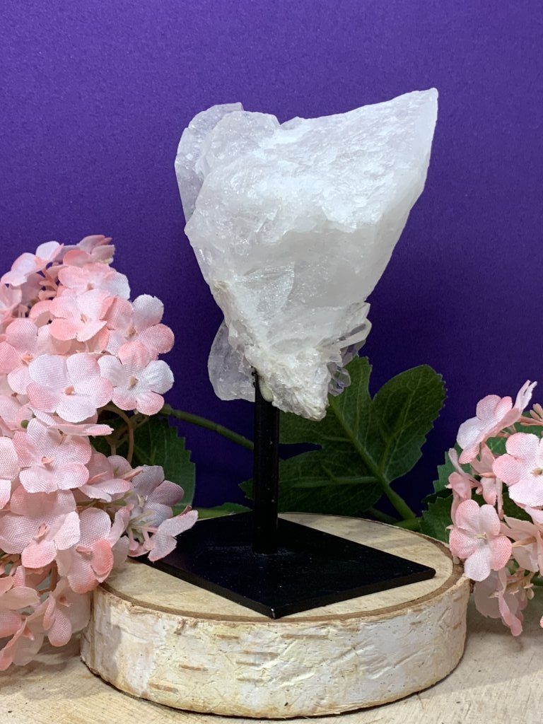 Peana de Drusa de Cuarzo Blanco natural - Imagen 3