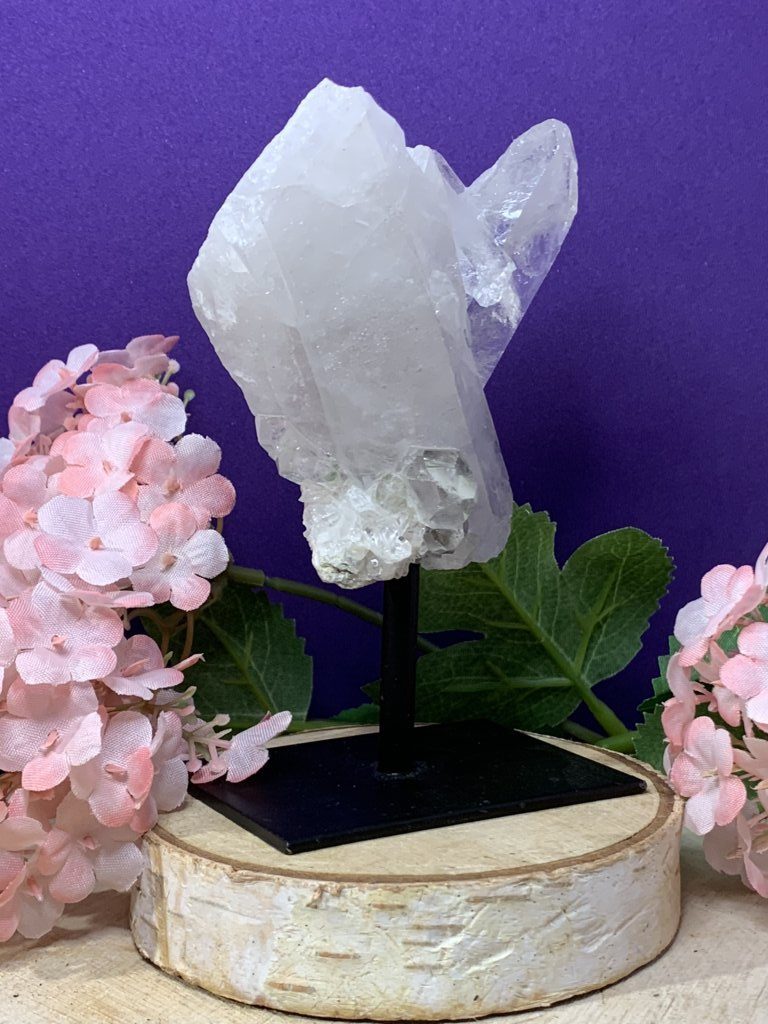 Peana de Drusa de Cuarzo Blanco natural - Imagen 2