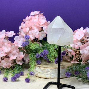 Peana Mini de Cuarzo Blanco